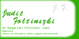 judit foltinszki business card